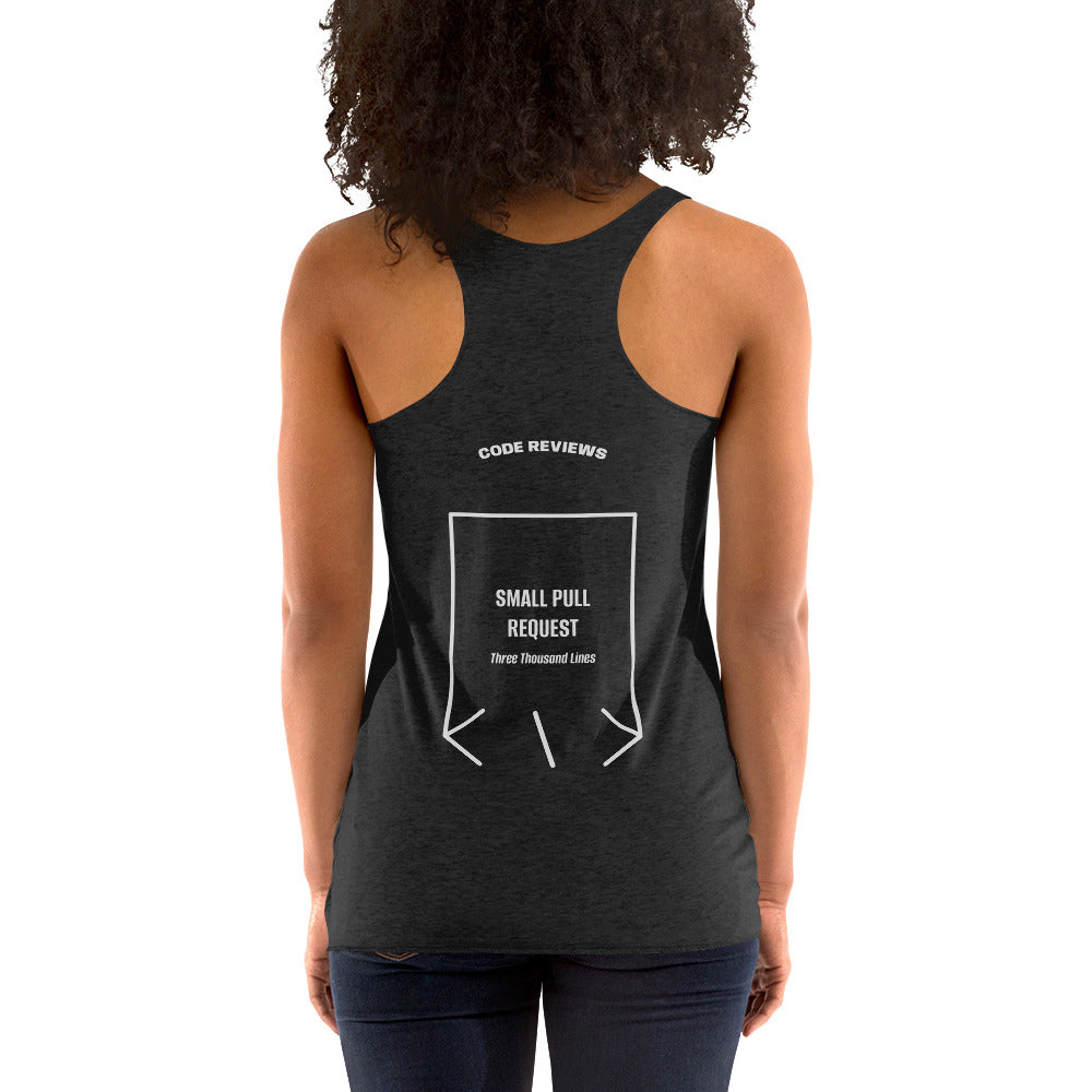 Small Pull Request — Vintage Black Heather White back mockup