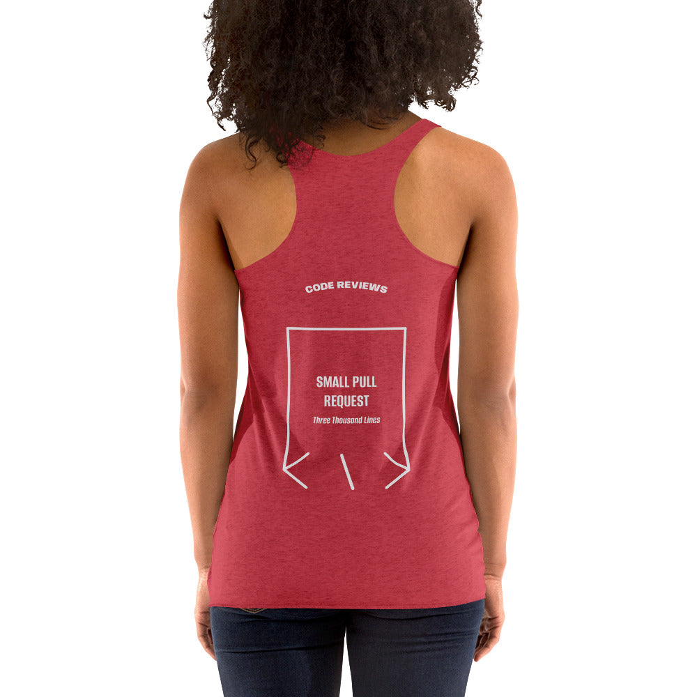 Small Pull Request — Vintage Red Heather White back mockup