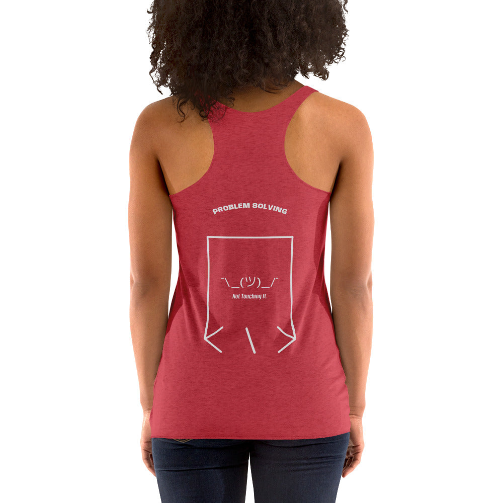 ¯\_(ツ)_/¯ — Vintage Red Heather White back mockup