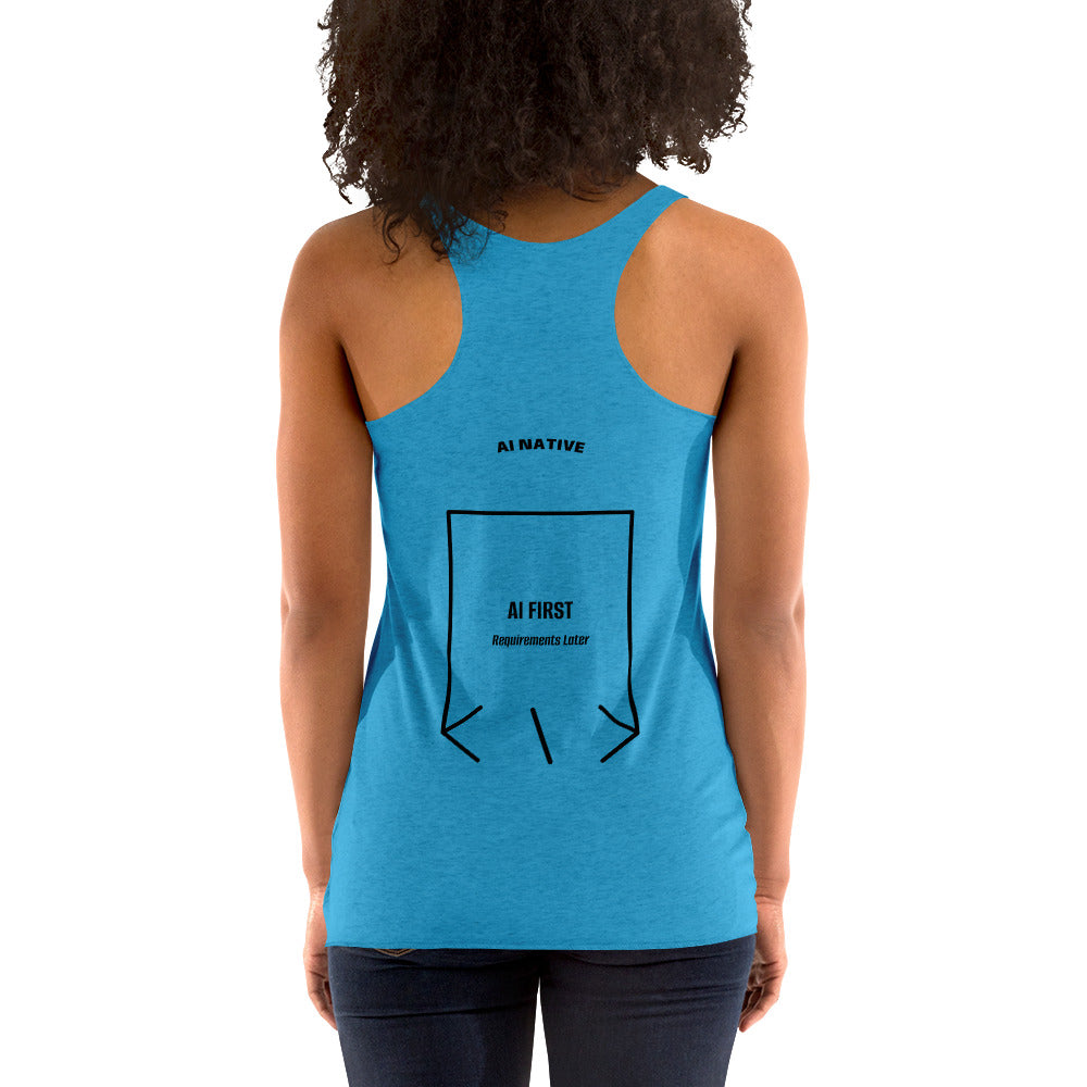 AI First — Vintage Turquoise Vintage Black back mockup