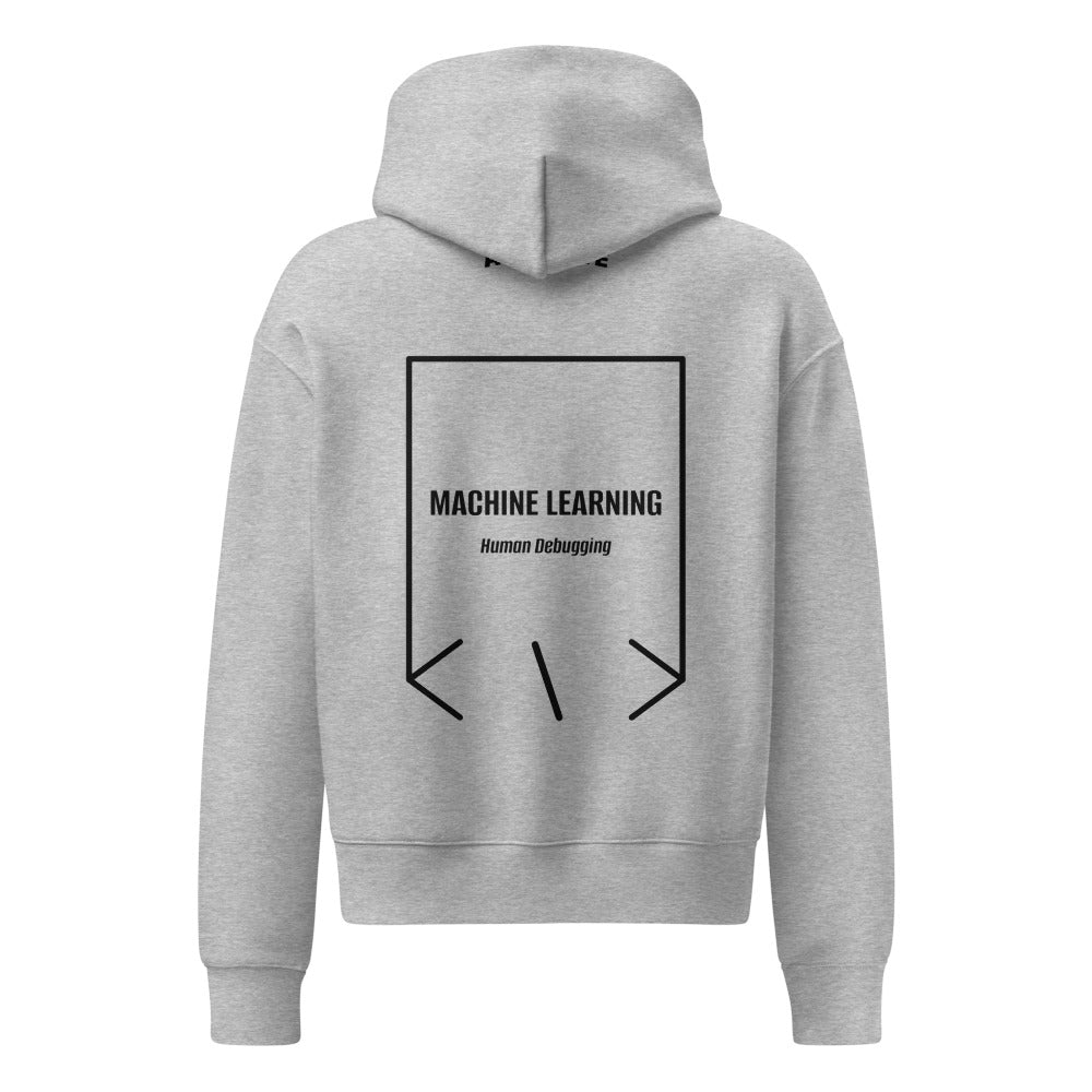 Machine Learning — Athletic Heather Black back mockup