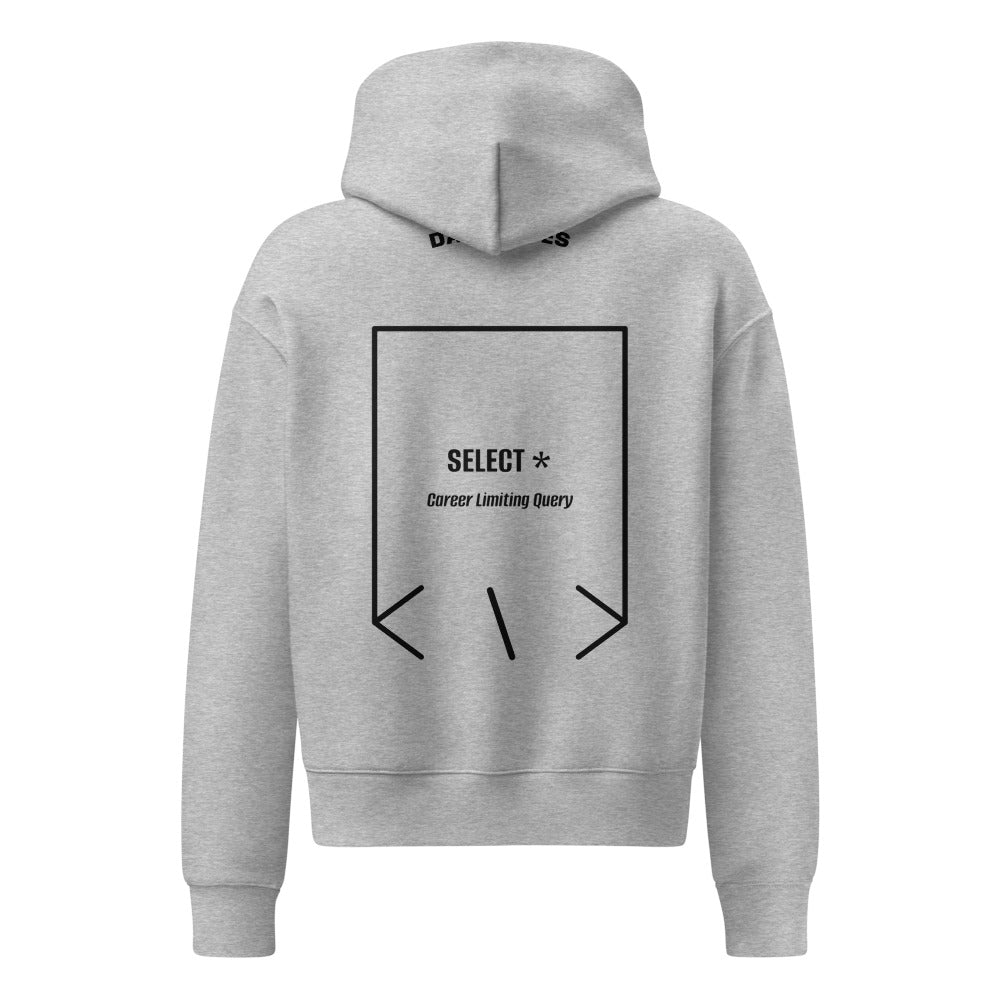 SELECT * — Athletic Heather Black back mockup