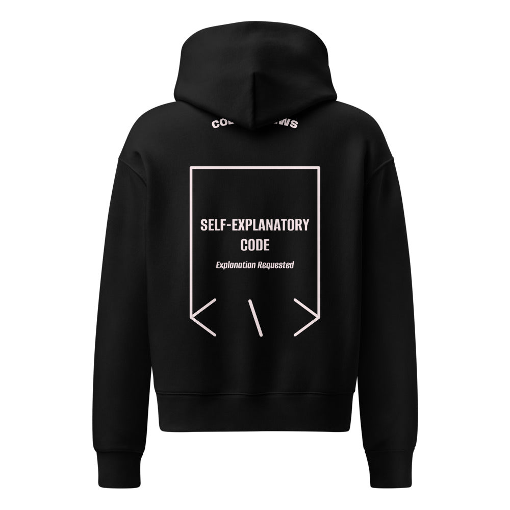 Self-Explanatory Code — Black Orchid back mockup