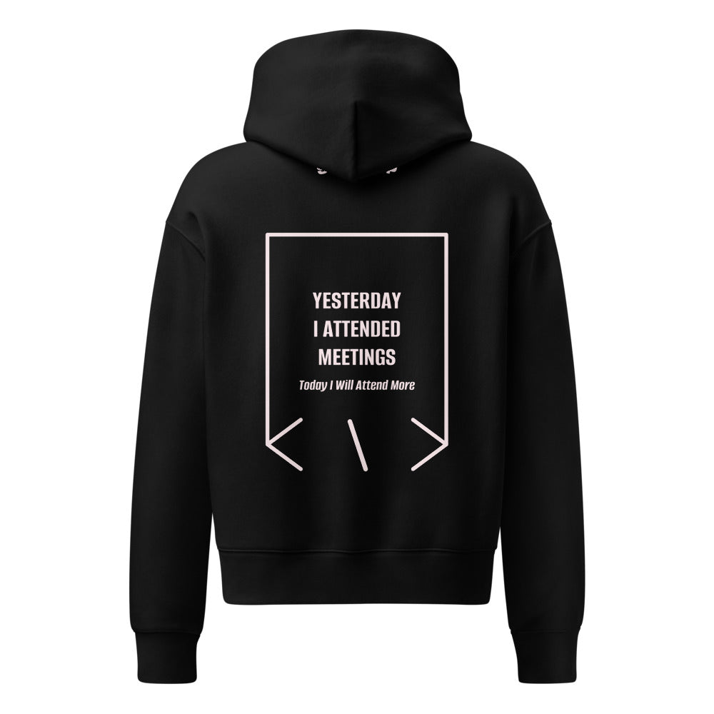 Yesterday I Attended Meetings — secondary back mockup