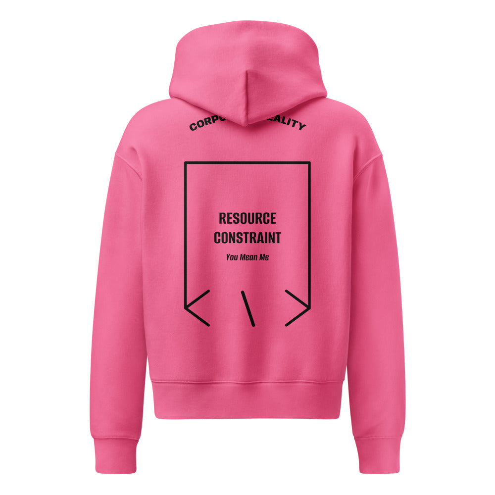 Resource Constraint — Charity Pink Black back mockup