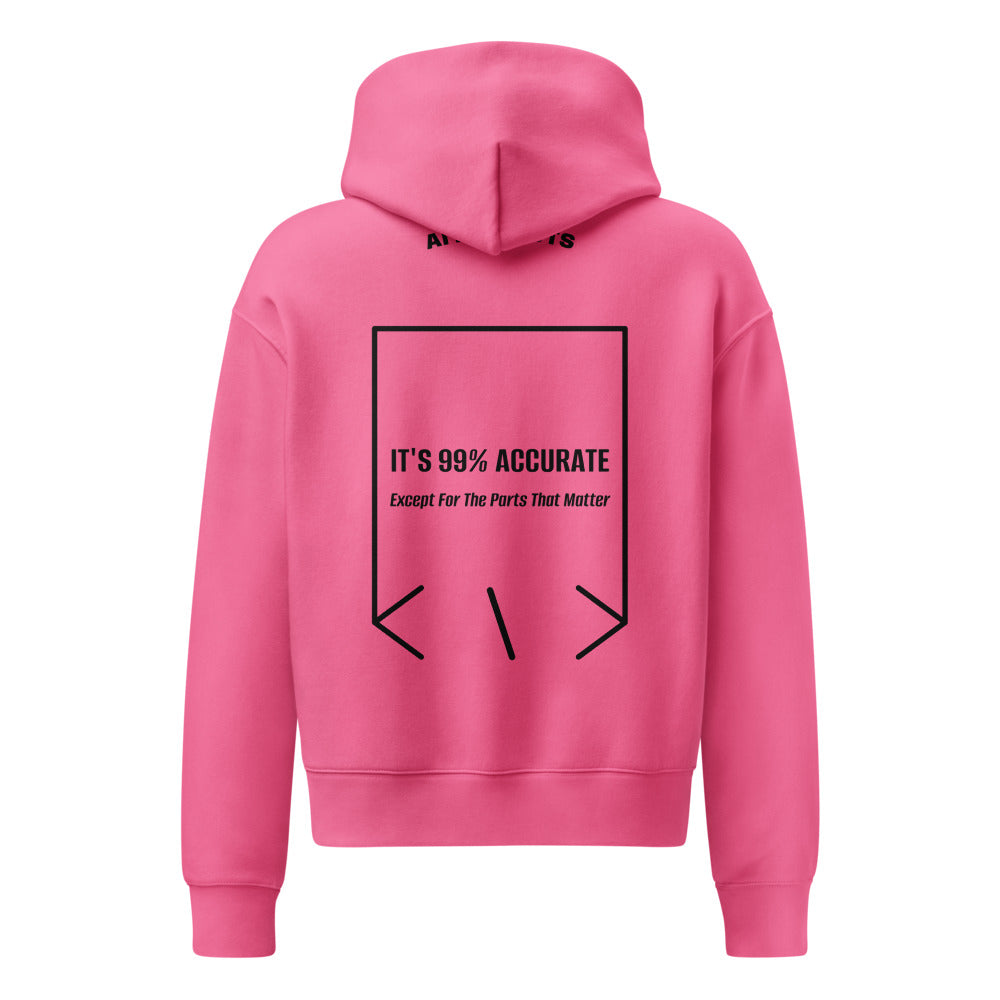 It's 99% Accurate — Charity Pink Black back mockup