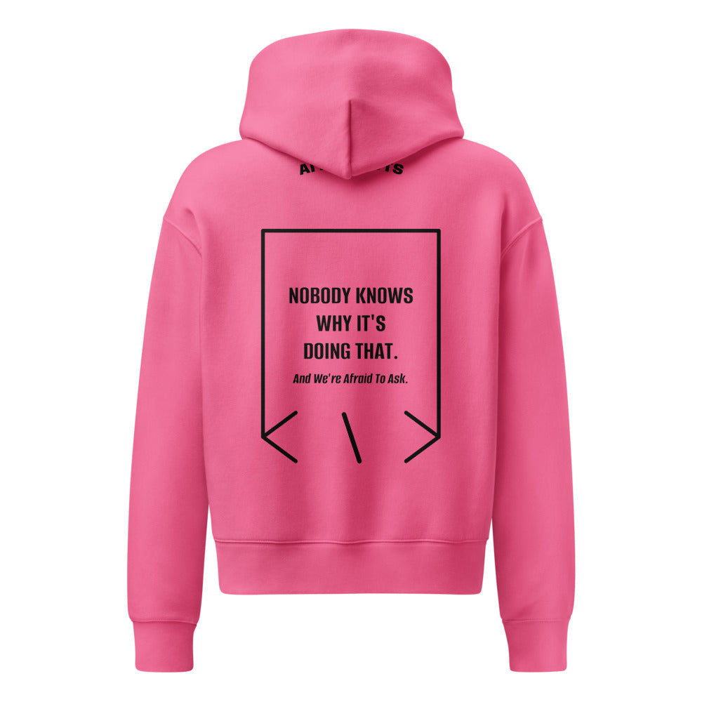 Nobody Knows Why It's Doing That. — Charity Pink Black back mockup