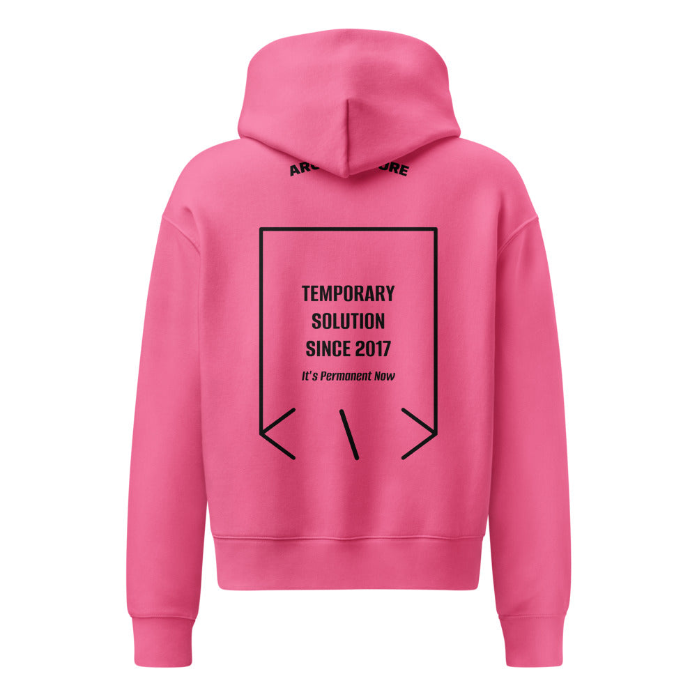 Temporary Solution Since 2017 — Charity Pink Black back mockup