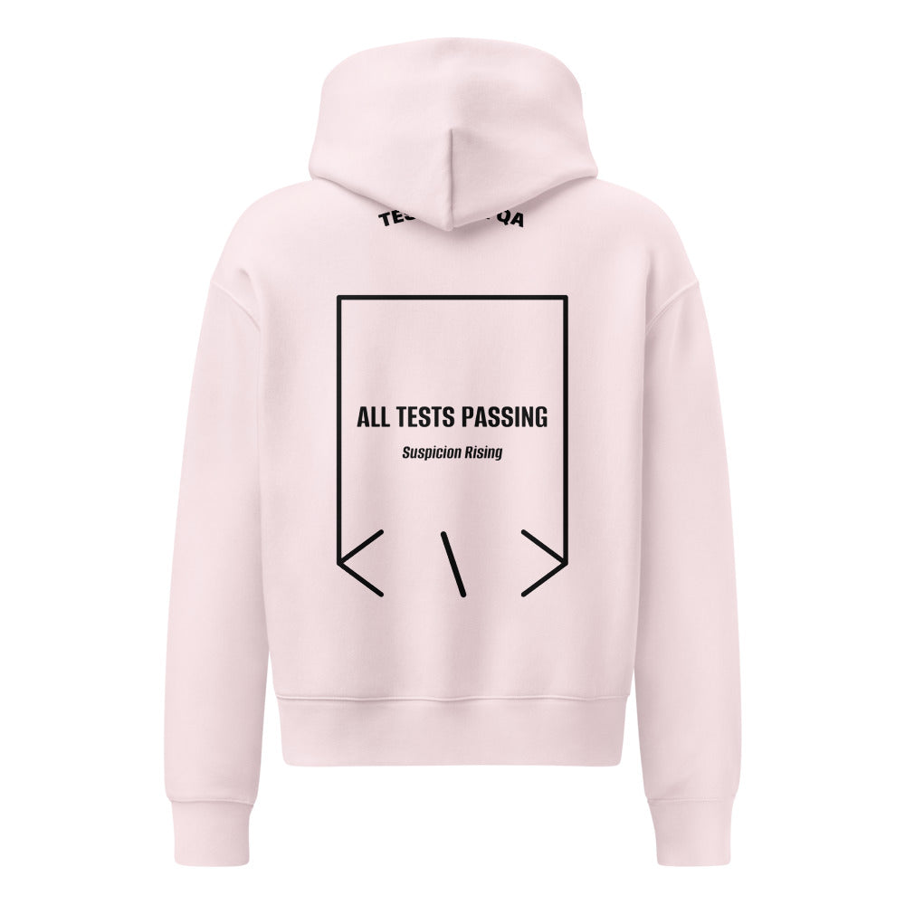 All Tests Passing — Orchid Black back mockup