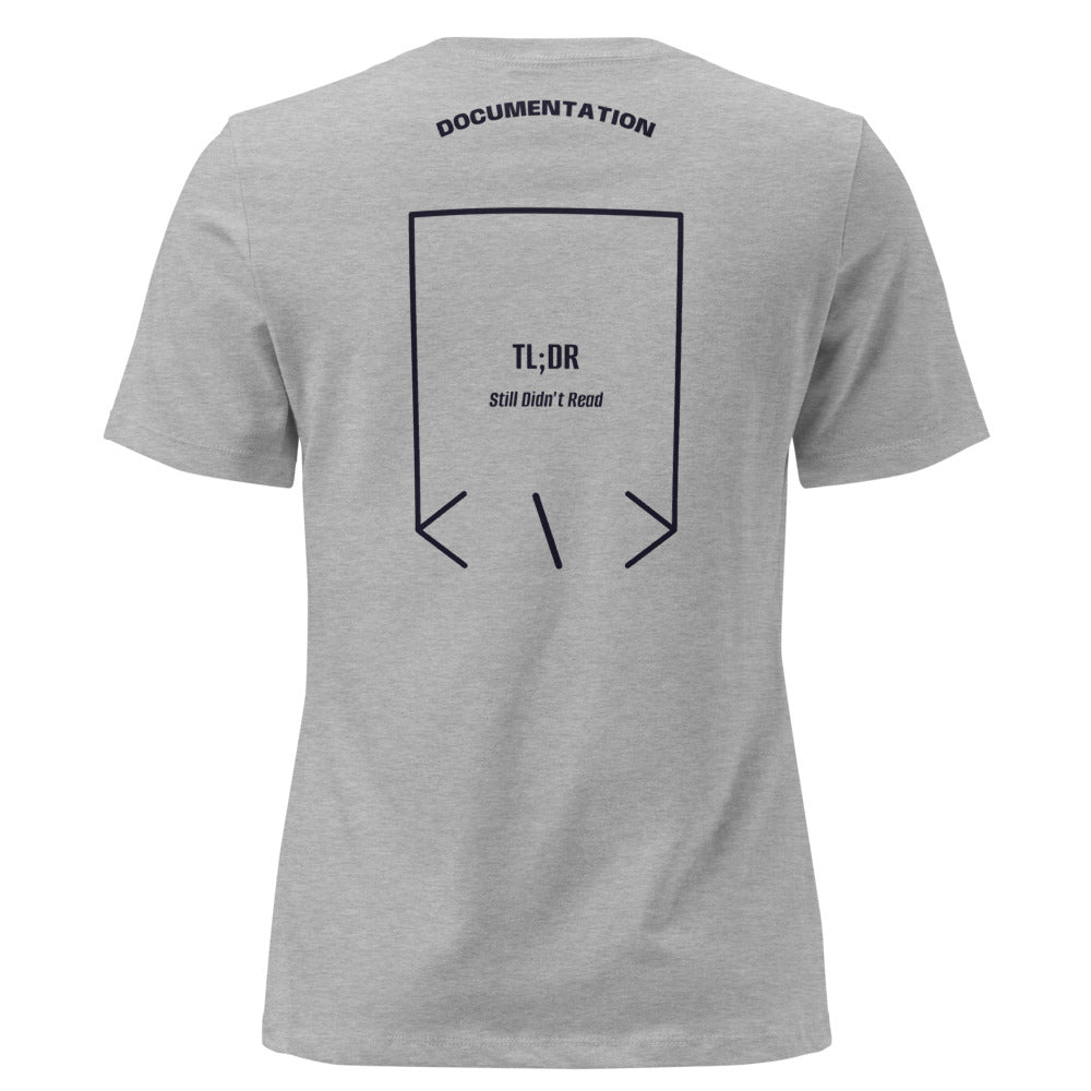 TL;DR — Athletic Heather Navy back mockup