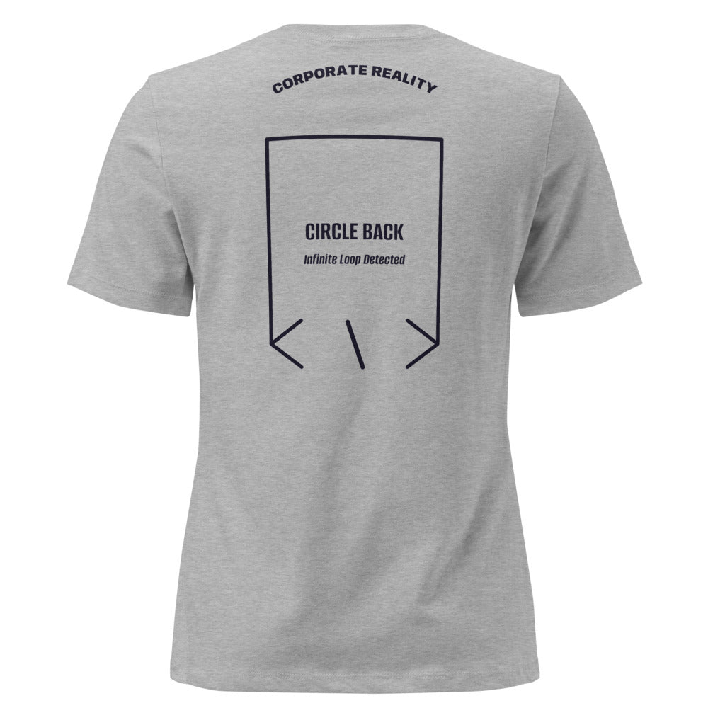 Circle Back — Athletic Heather Navy back mockup