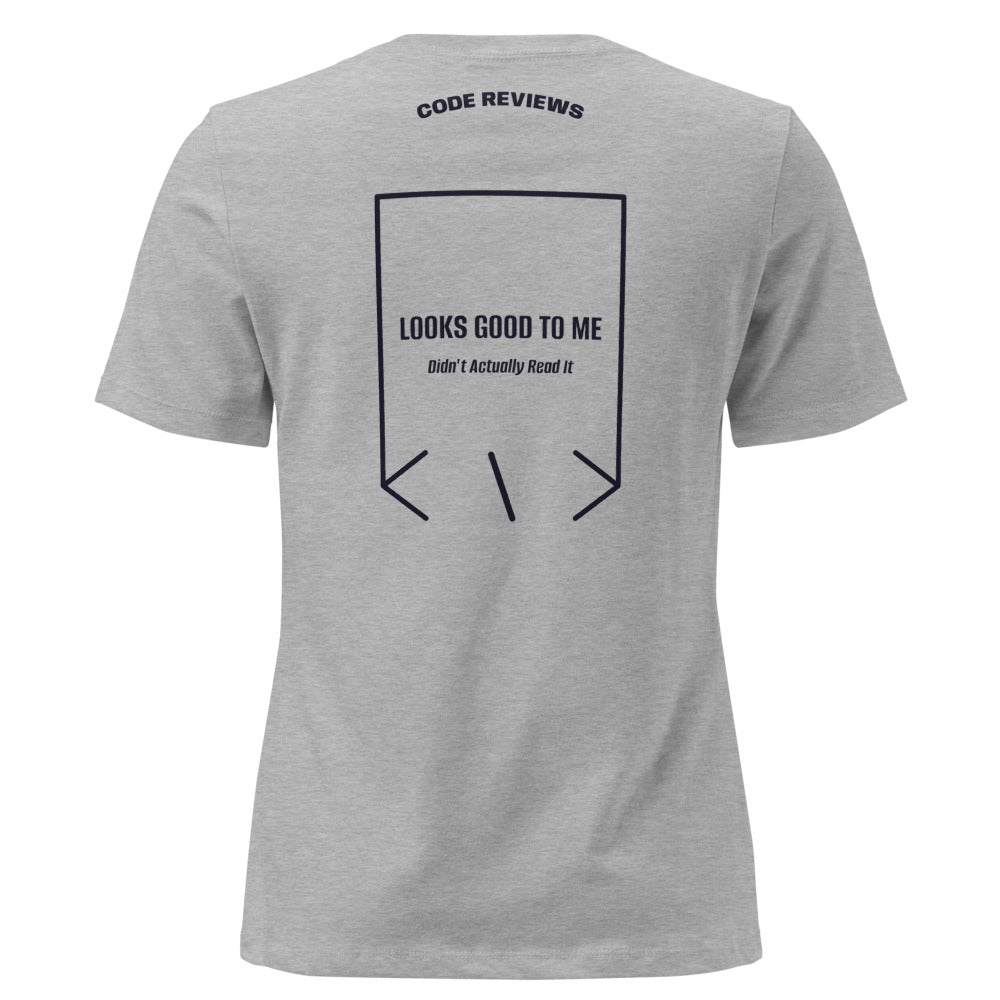 Looks Good To Me — Athletic Heather Navy back mockup