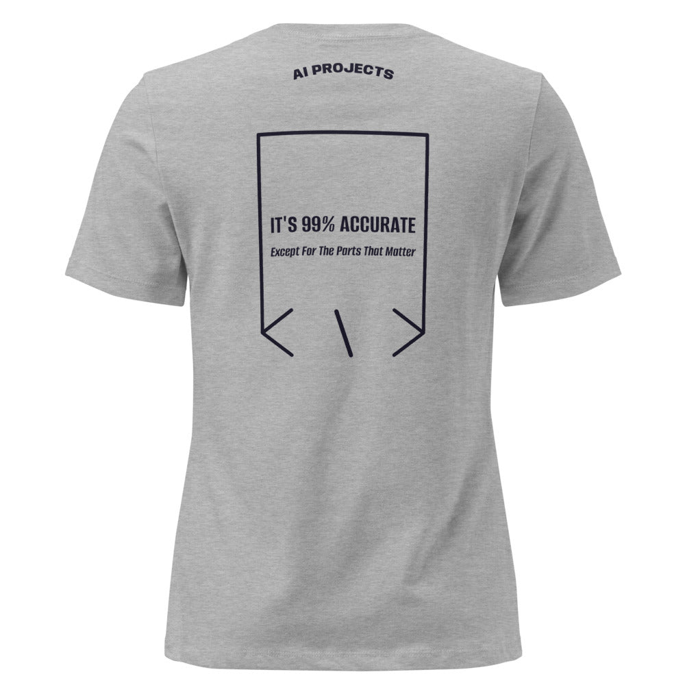 It's 99% Accurate — Athletic Heather Navy back mockup