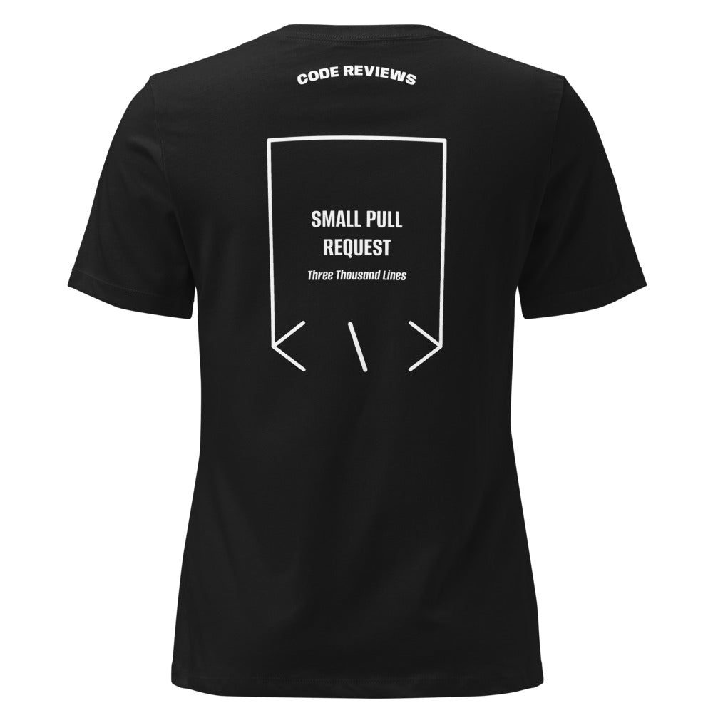 Small Pull Request — Black White back mockup