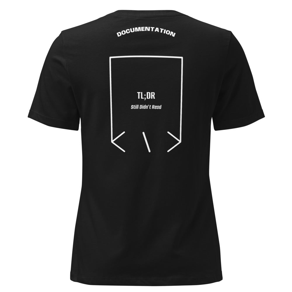 TL;DR — Black White back mockup