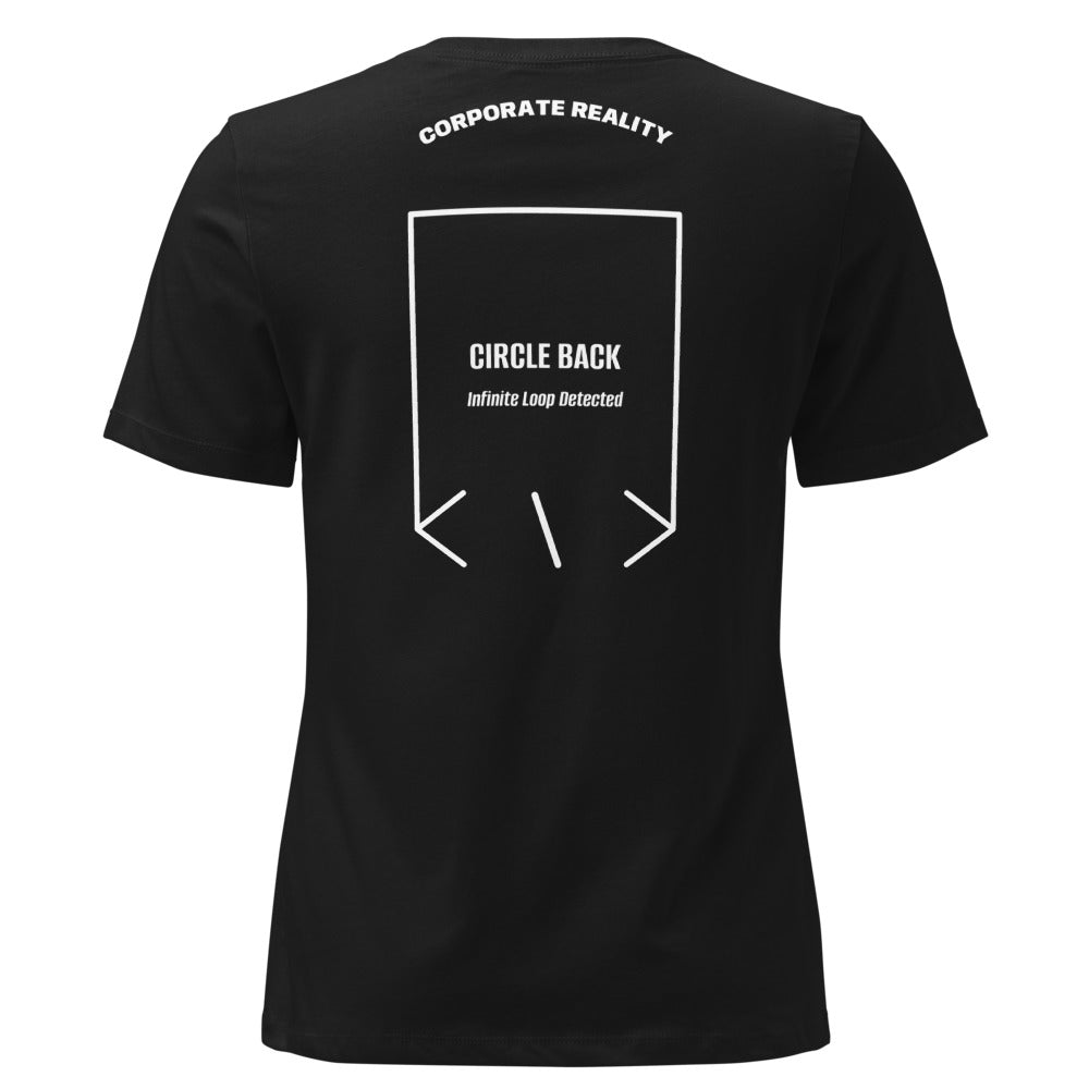Circle Back — Black White back mockup