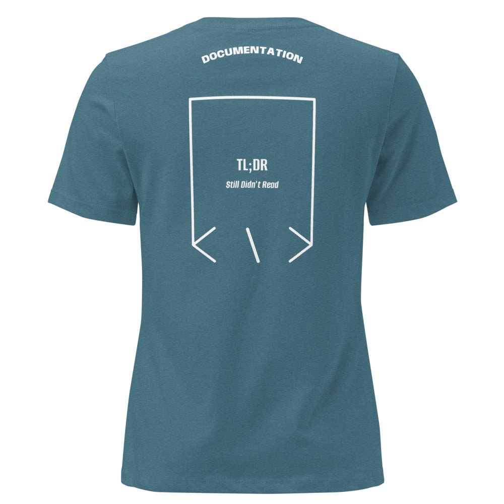 TL;DR — Heather Deep Teal White back mockup