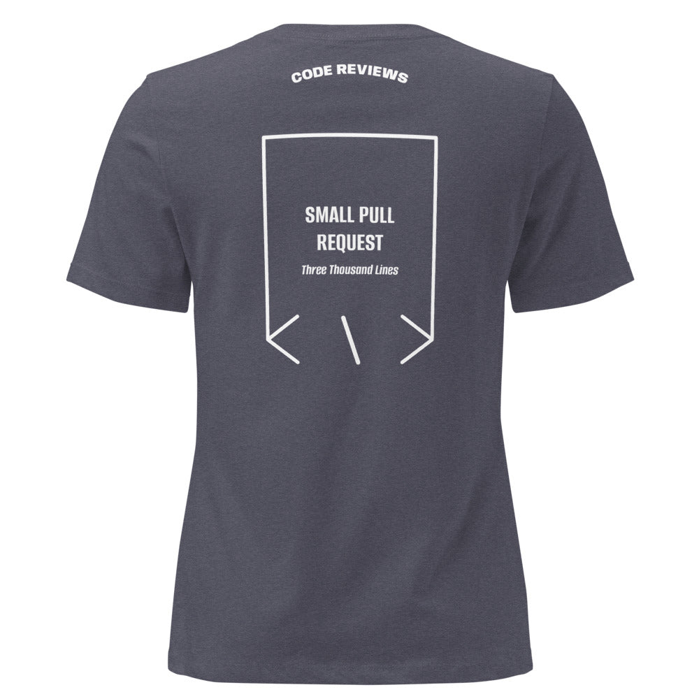 Small Pull Request — Heather Navy White back mockup