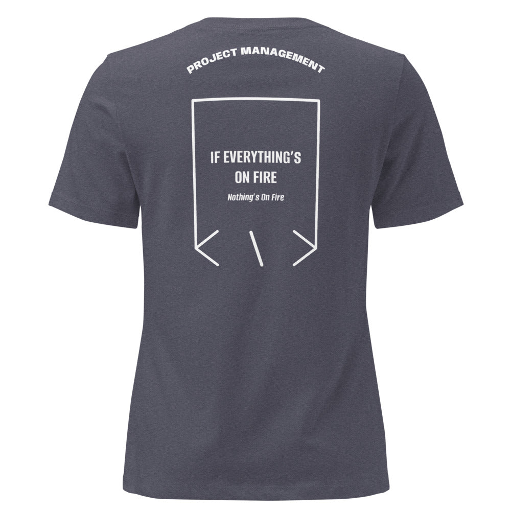 If Everything’s On Fire — Heather Navy White back mockup