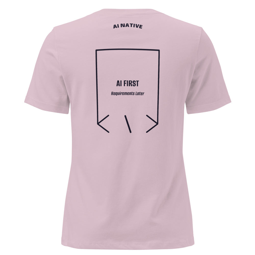 AI First — Light Violet Navy back mockup