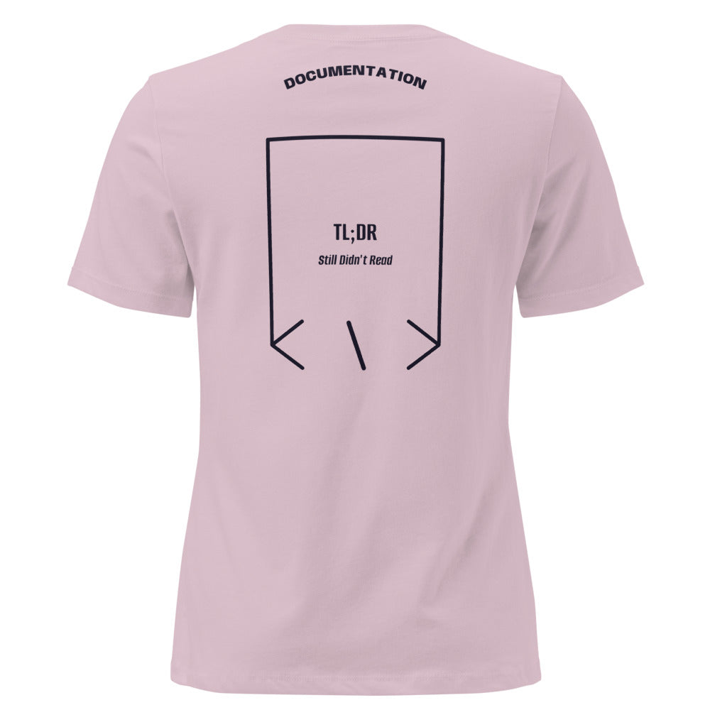TL;DR — Light Violet Navy back mockup