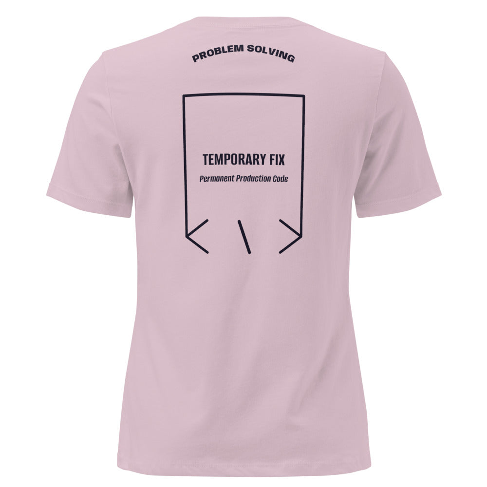 Temporary Fix — Light Violet Navy back mockup