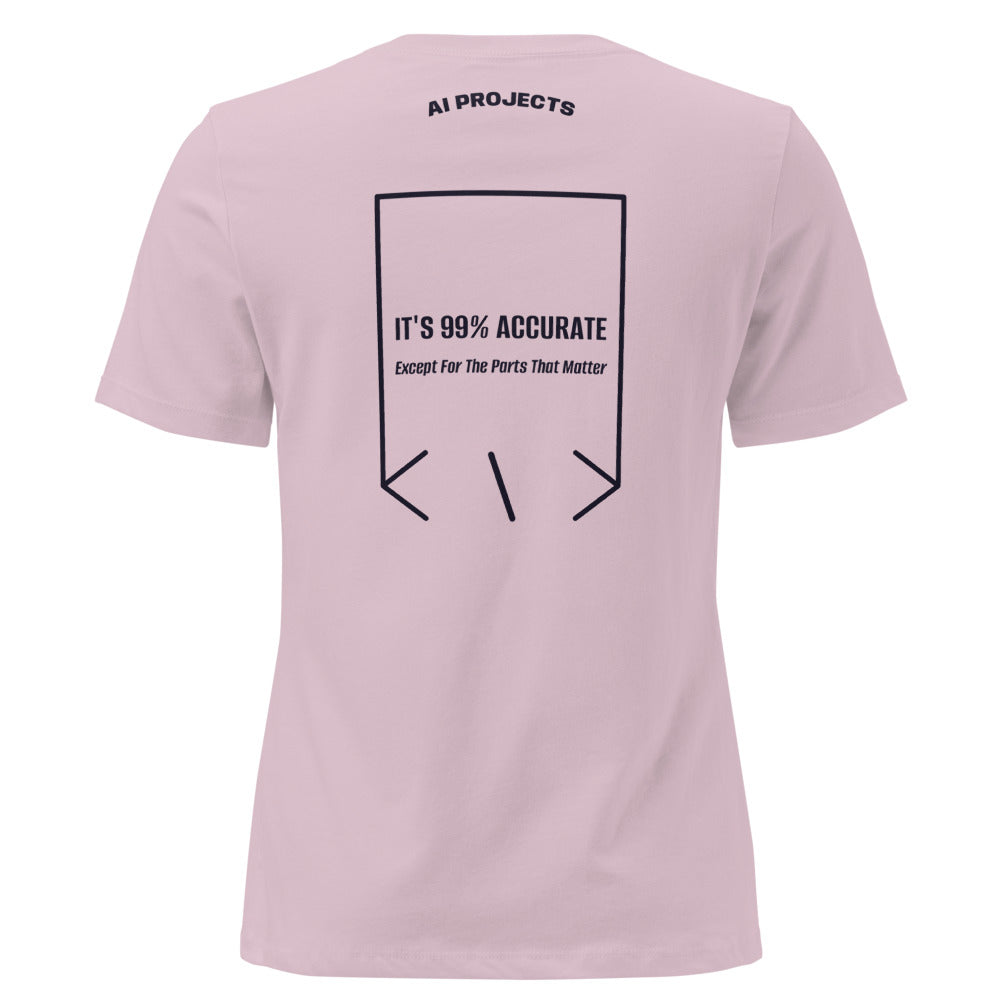 It's 99% Accurate — Light Violet Navy back mockup