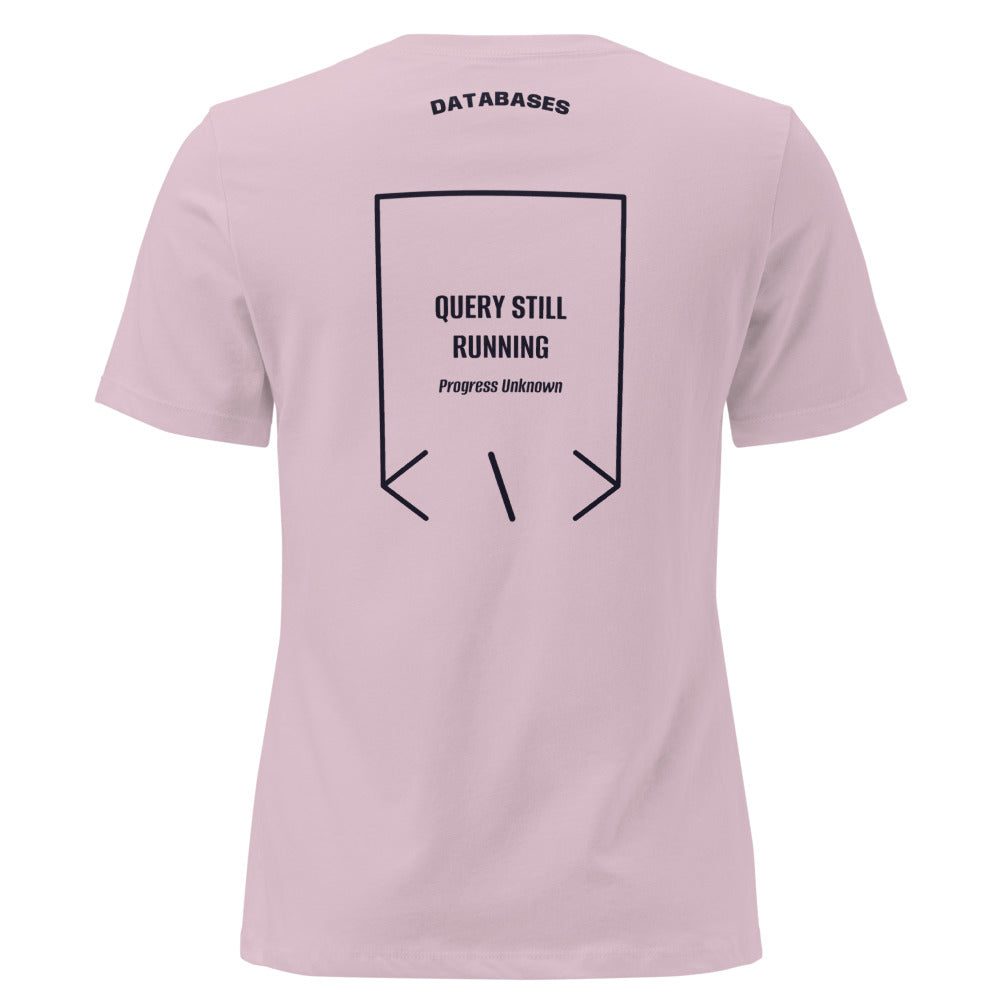 Query Still Running — Light Violet Navy back mockup