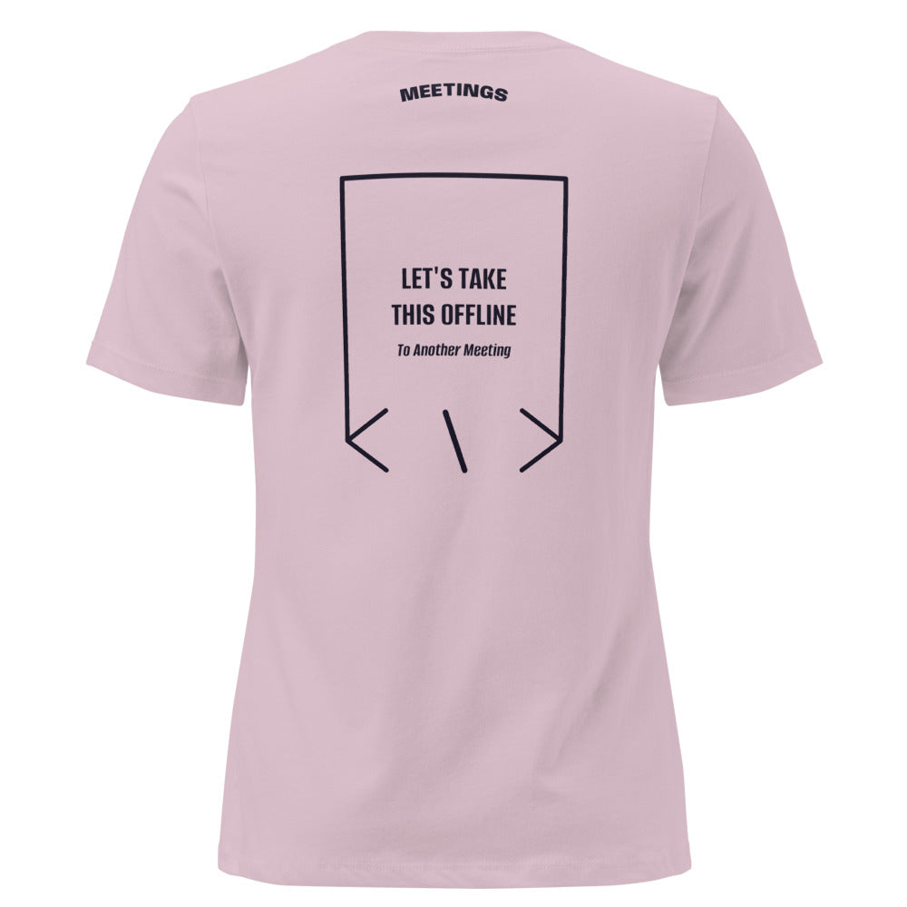 Let's Take This Offline — Light Violet Navy back mockup