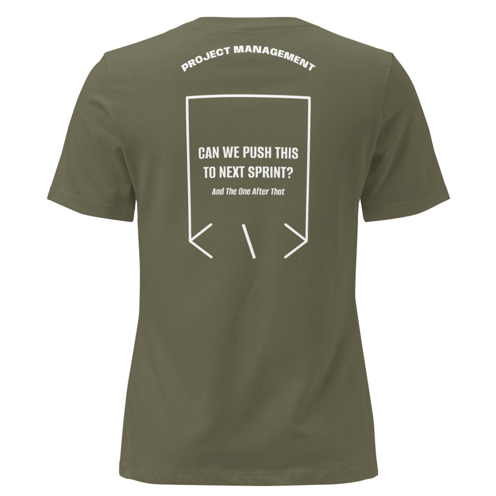 Can We Push This To Next Sprint? — Military Green White back mockup