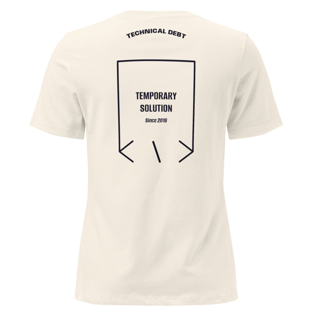 Temporary Solution — Natural Navy back mockup