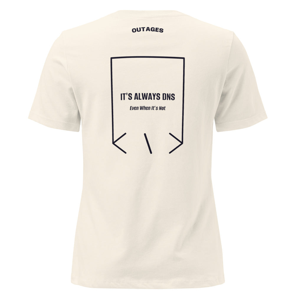 It's Always DNS — Natural Navy back mockup