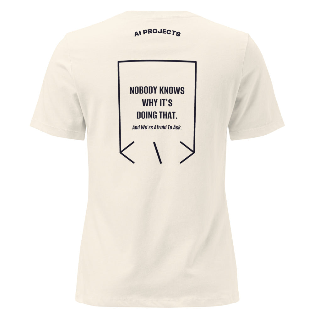 Nobody Knows Why It's Doing That. — Natural Navy back mockup