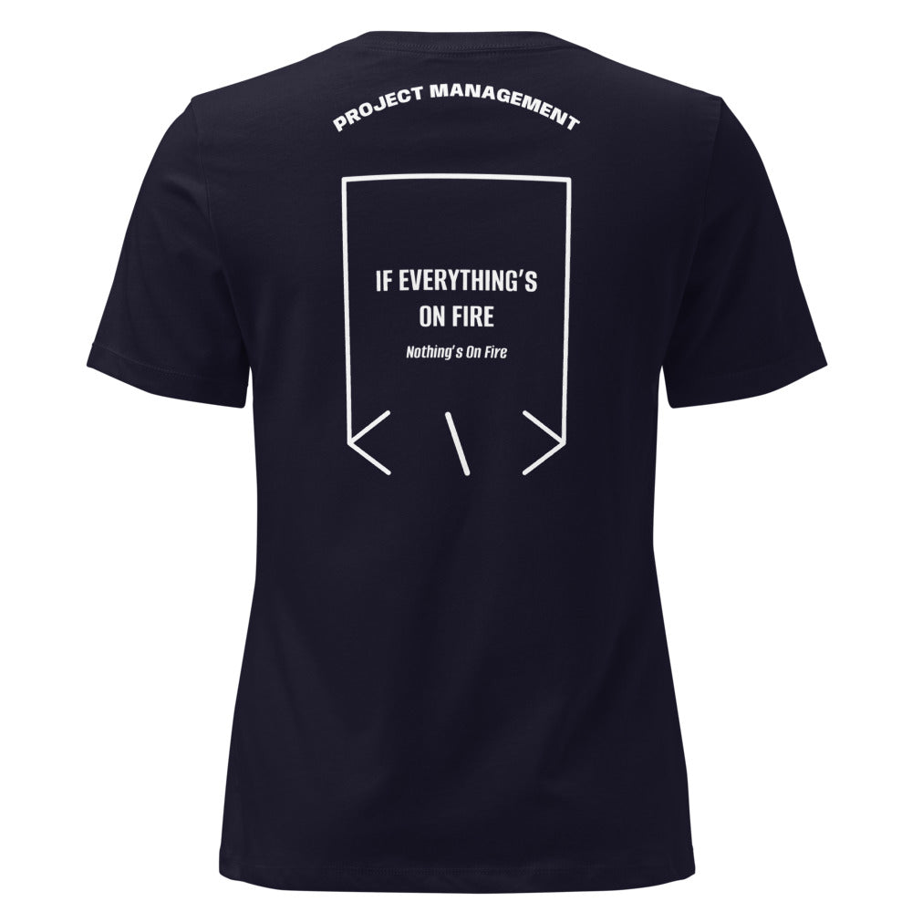 If Everything’s On Fire — Navy White back mockup