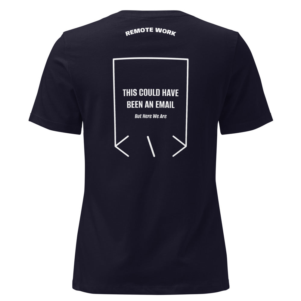 This Could Have Been An Email — Navy White back mockup