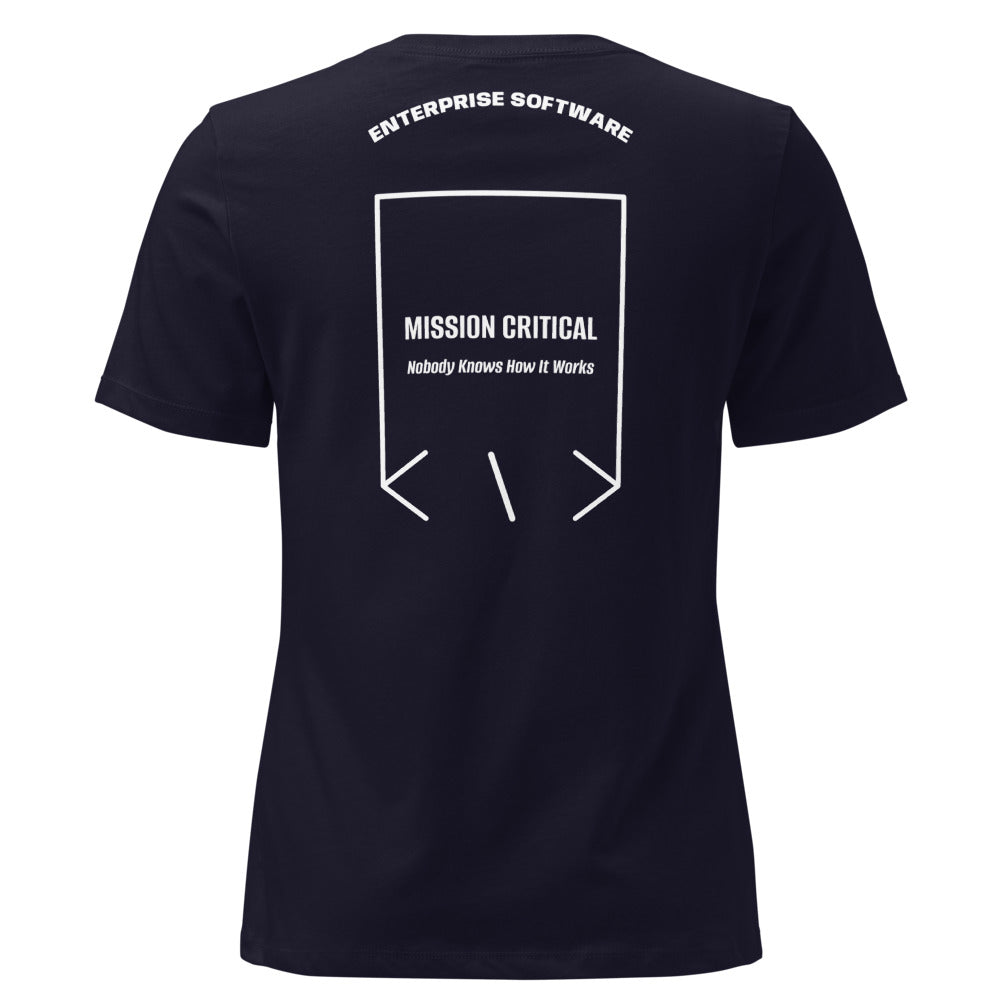 Mission Critical — Navy White back mockup