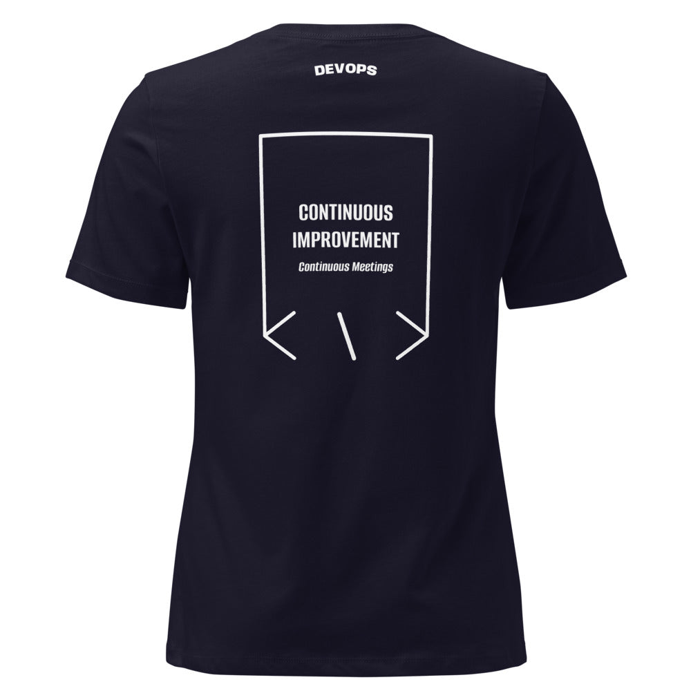Continuous Improvement — Navy White back mockup