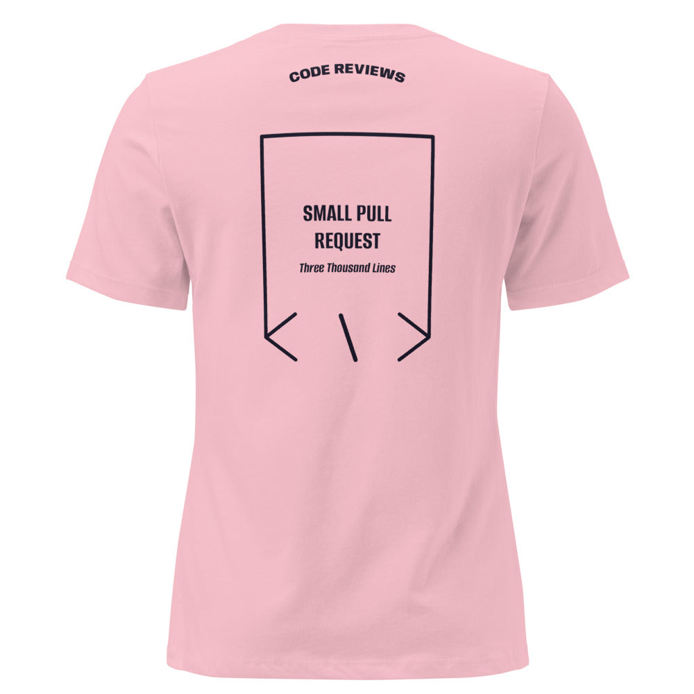 Small Pull Request — Pink Navy back mockup