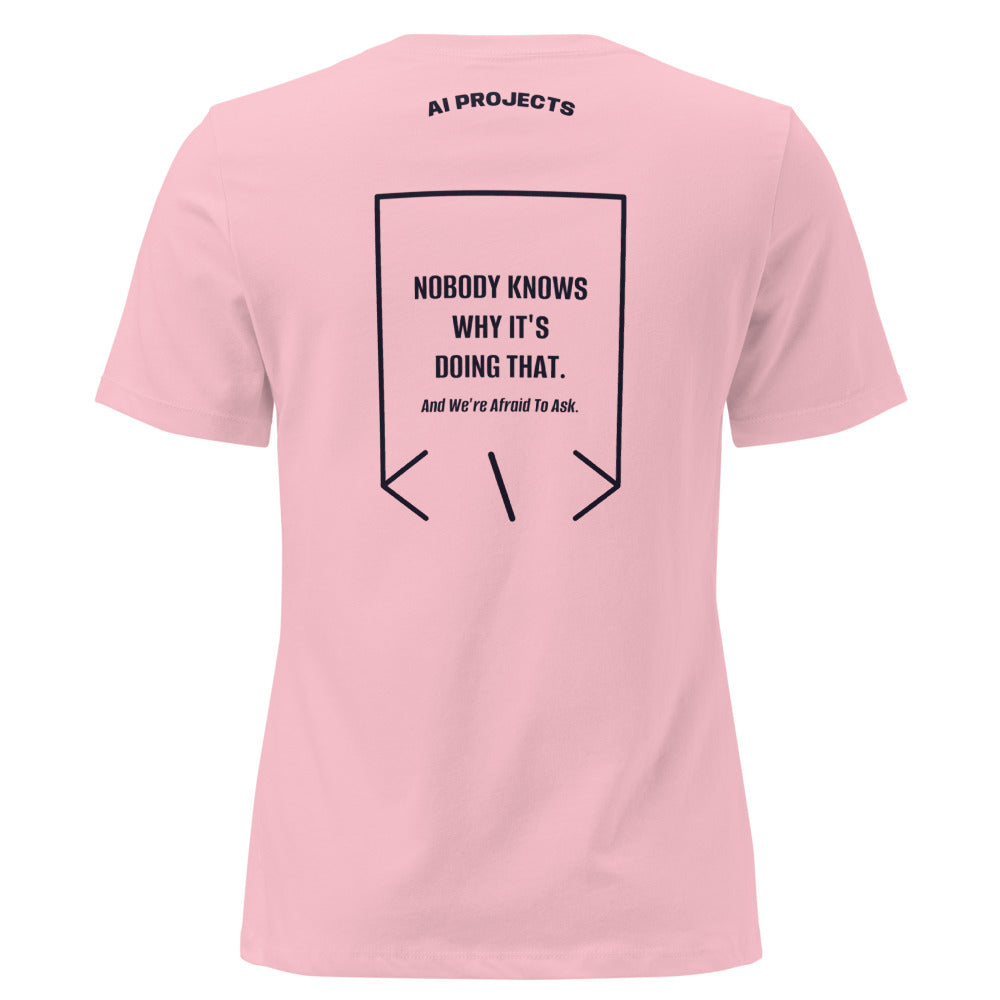 Nobody Knows Why It's Doing That. — Pink Navy back mockup