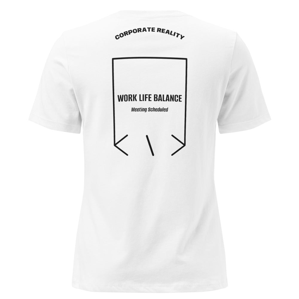 Work Life Balance — White Black back mockup