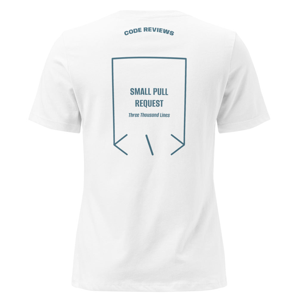 Small Pull Request — White Heather Deep Teal back mockup