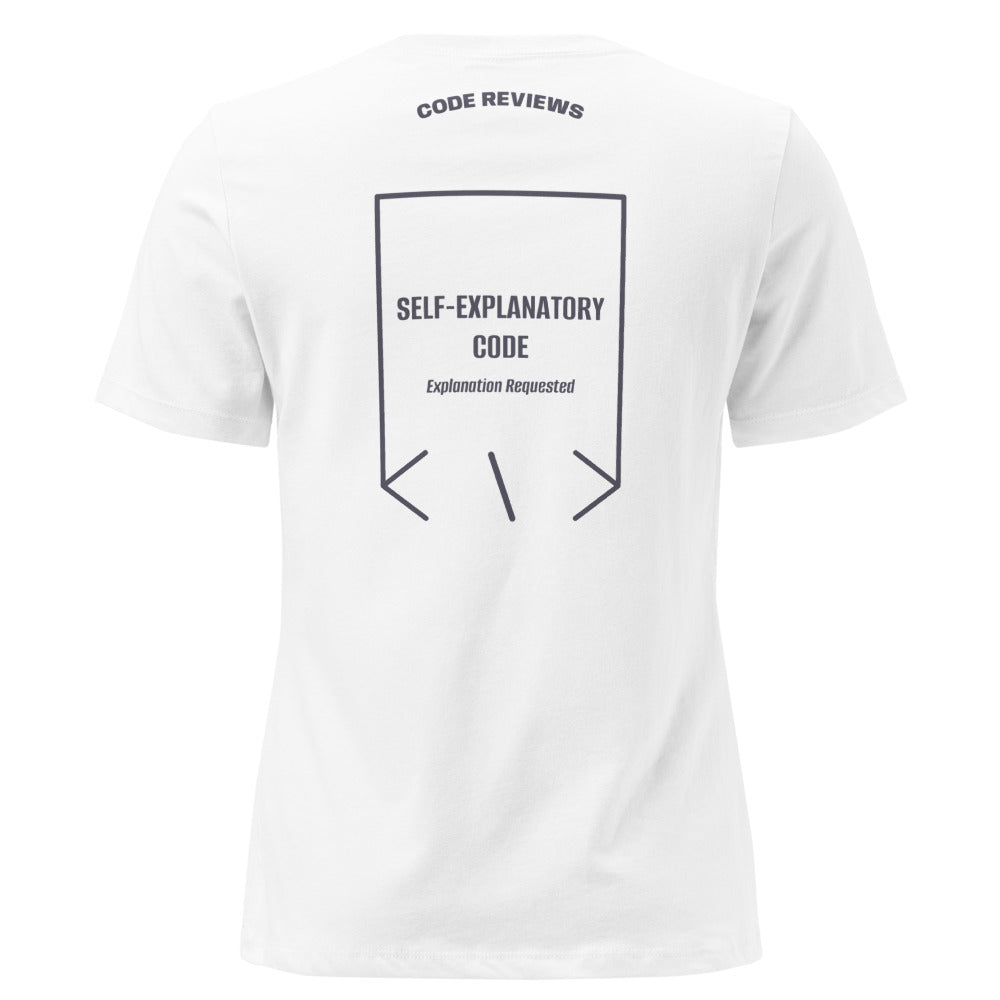Self-Explanatory Code — White Heather Navy back mockup