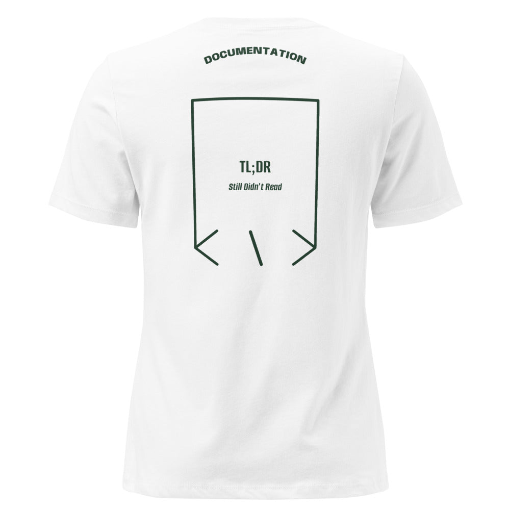 TL;DR — White Forest Green back mockup