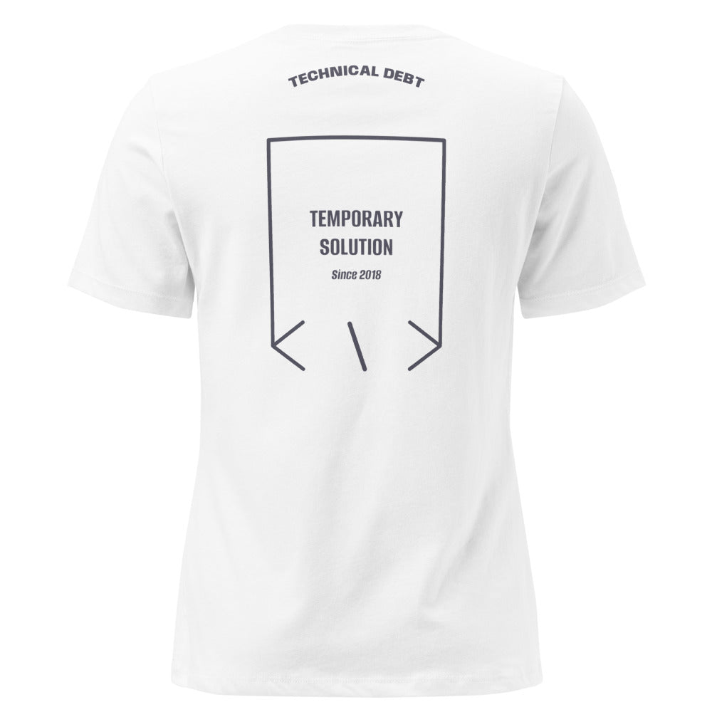 Temporary Solution — White Heather Navy back mockup