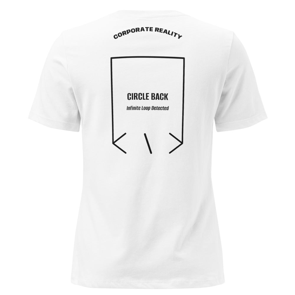 Circle Back — White Black back mockup
