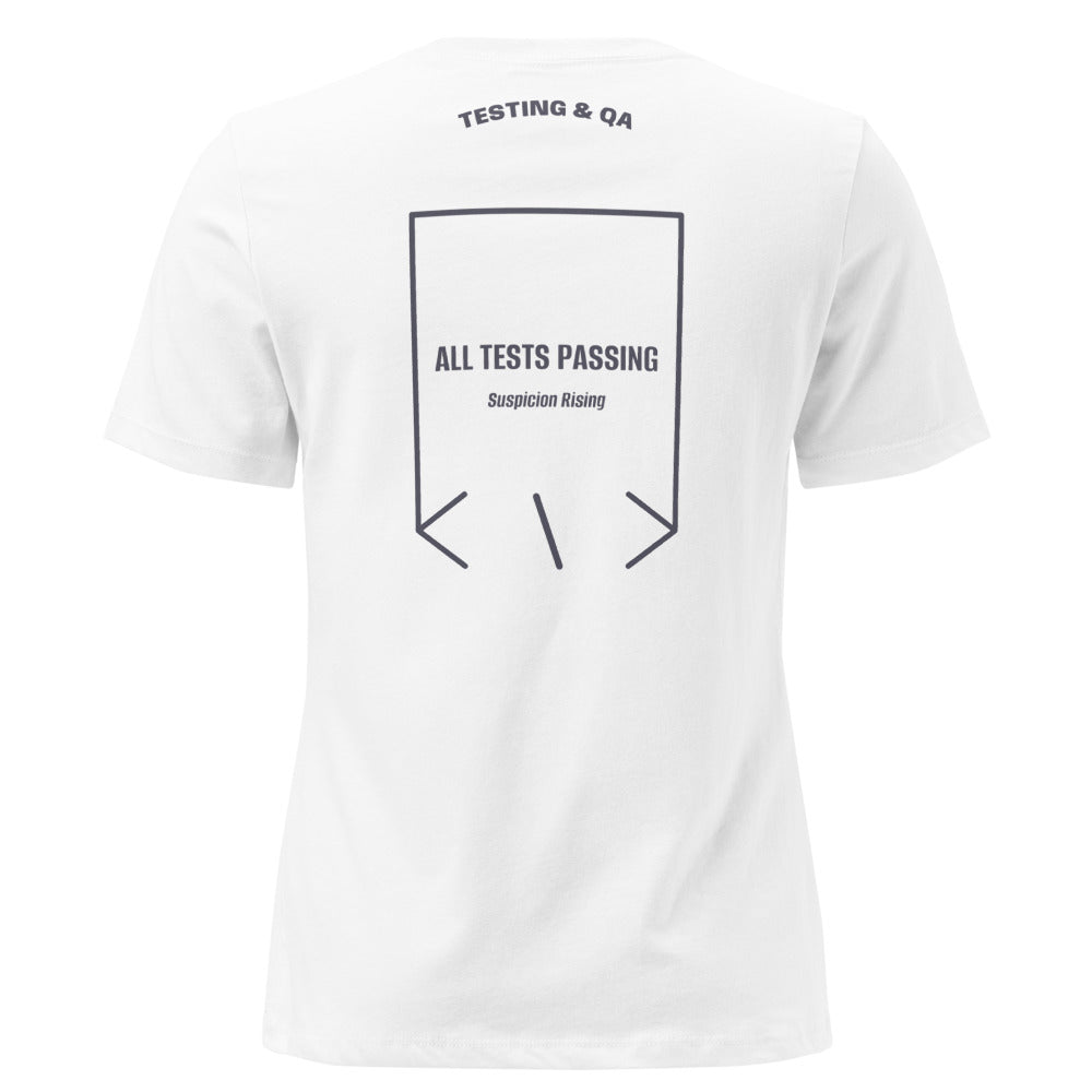 All Tests Passing — White Heather Navy back mockup