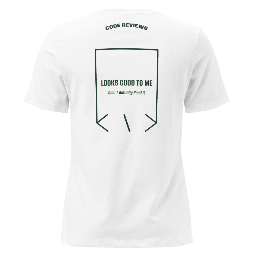 Looks Good To Me — White Forest Green back mockup