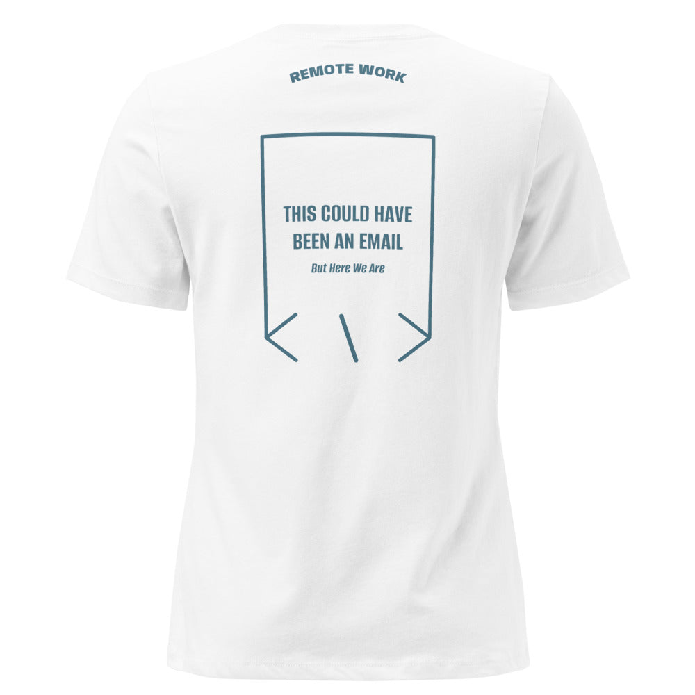 This Could Have Been An Email — White Heather Deep Teal back mockup