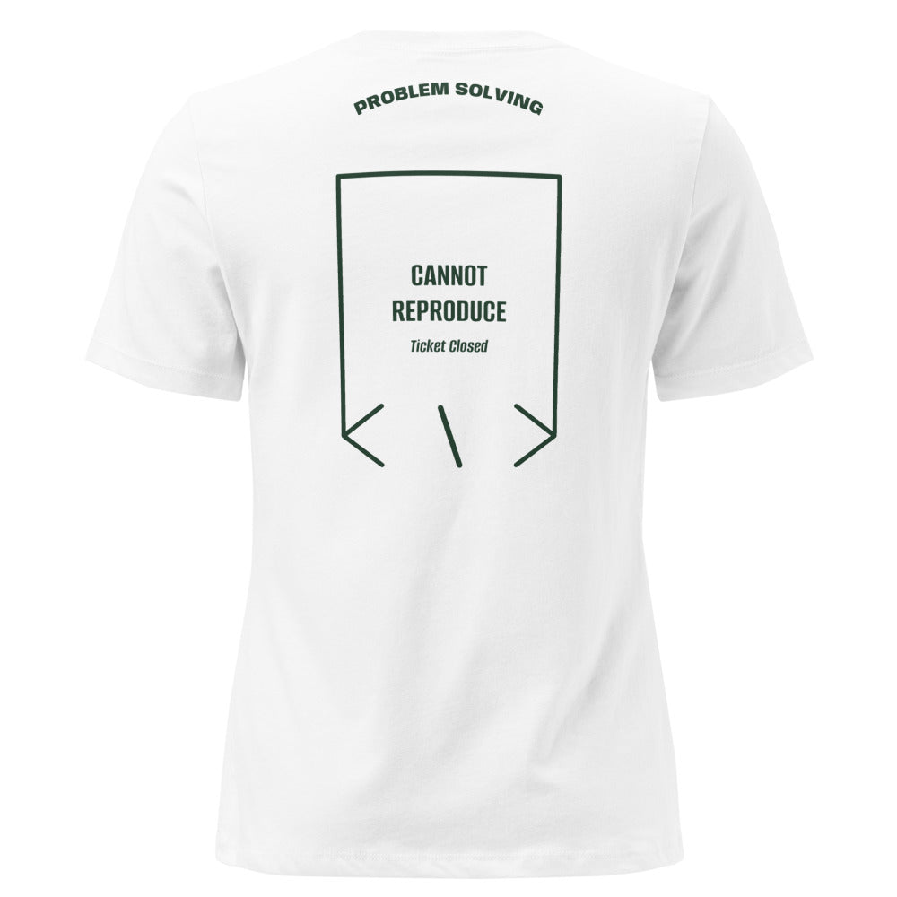Cannot Reproduce — White Forest Green back mockup
