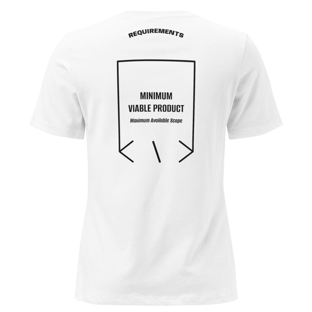 Minimum Viable Product — White Black back mockup